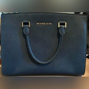 Michael Kors - Navy Blue Satchel